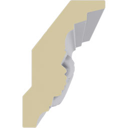 Ekena Millwork - MLD02X01X03LE - Endurathane Legacy Crown Moulding, 2 1/2"H x 1 5/8"P x 3"F x 94 1/2"L, Factory Primed