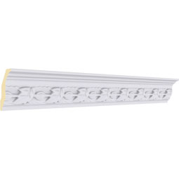 Ekena Millwork - MLD02X01X03LE - Endurathane Legacy Crown Moulding, 2 1/2"H x 1 5/8"P x 3"F x 94 1/2"L, Factory Primed