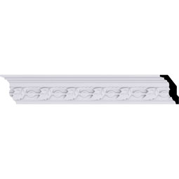 Ekena Millwork - MLD02X01X03LE - Endurathane Legacy Crown Moulding, 2 1/2"H x 1 5/8"P x 3"F x 94 1/2"L, Factory Primed