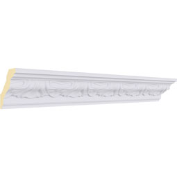 Ekena Millwork - MLD03X03X03OR - Endurathane Orion Crown Moulding, 2 1/2"H x 2 1/2"P x 3 1/2"F x 94 1/2"L, Factory Primed