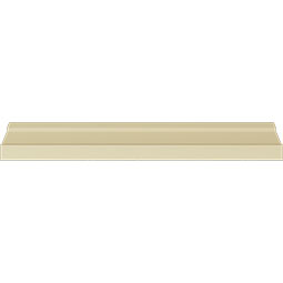 Ekena Millwork - MLD03X03X03OR - Endurathane Orion Crown Moulding, 2 1/2"H x 2 1/2"P x 3 1/2"F x 94 1/2"L, Factory Primed