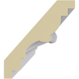 Ekena Millwork - MLD02X02X03BA - Endurathane Barcelona Crown Moulding, 2 3/4"H x 2 1/2"P x 3 3/4"F x 94 1/2"L, Factory Primed