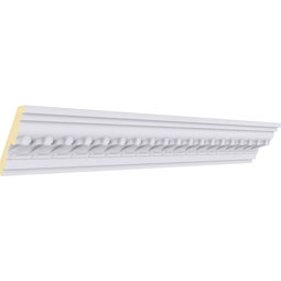 Ekena Millwork - MLD02X02X03BA - Endurathane Barcelona Crown Moulding, 2 3/4"H x 2 1/2"P x 3 3/4"F x 94 1/2"L, Factory Primed