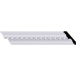 Ekena Millwork - MLD02X02X03BA - Endurathane Barcelona Crown Moulding, 2 3/4"H x 2 1/2"P x 3 3/4"F x 94 1/2"L, Factory Primed