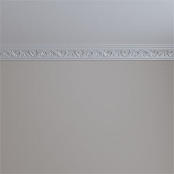 Ekena Millwork - MLD02X02X04QU - Endurathane Quentin Crown Moulding, 3"H x 3"P x 4"F x 94 1/2"L, Factory Primed