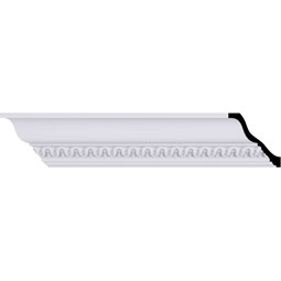 Ekena Millwork - MLD03X02X04LA - Endurathane Lanarkshire Crown Moulding, 3"H x 2 7/8"P x 4 1/8"F x 94 1/2"L, Factory Primed
