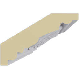 Ekena Millwork - MLD02X01X03PI - Endurathane Piedmont Crown Moulding, 2 3/4"H x 1 1/2"P x 3 1/8"F x 94 1/2"L, Factory Primed