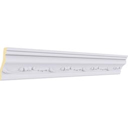 Ekena Millwork - MLD02X02X03NE - Endurathane Nexus Crown Moulding, 2 3/4"H x 1 1/2"P x 3 1/8"F x 94 1/2"L, Factory Primed