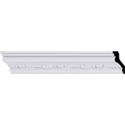 Ekena Millwork - MLD02X02X03NE - Endurathane Nexus Crown Moulding, 2 3/4"H x 1 1/2"P x 3 1/8"F x 94 1/2"L, Factory Primed