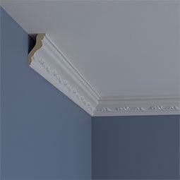 Ekena Millwork - MLD02X02X03NE - Endurathane Nexus Crown Moulding, 2 3/4"H x 1 1/2"P x 3 1/8"F x 94 1/2"L, Factory Primed