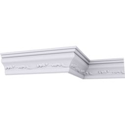 Ekena Millwork - MLD02X02X03NE - Endurathane Nexus Crown Moulding, 2 3/4"H x 1 1/2"P x 3 1/8"F x 94 1/2"L, Factory Primed