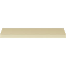 Ekena Millwork - MLD02X02X03BL - Endurathane Blackthorne Crown Moulding, 2 1/4"H x 2"P x 3 1/8"F x 94 1/2"L, Factory Primed