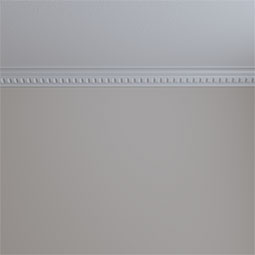 Ekena Millwork - MLD02X02X03BL - Endurathane Blackthorne Crown Moulding, 2 1/4"H x 2"P x 3 1/8"F x 94 1/2"L, Factory Primed