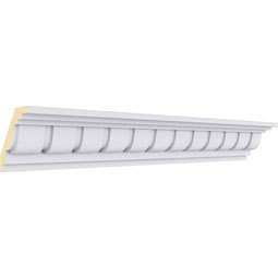 Ekena Millwork - MLD02X02X03SQ - Endurathane Sequential Crown Moulding, 2 5/8"H x 2 3/4"P x 3 3/4"F x 94 1/2"L, Factory Primed