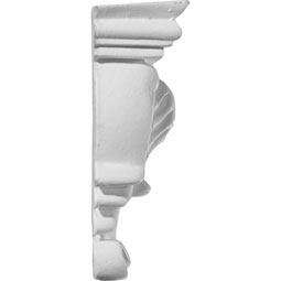Ekena Millwork - COR02X01X03OD - Endurathane Odessa Corbel, 2 5/8"W x 1 3/8"D x 3 5/8"H, Factory Primed