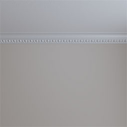 Ekena Millwork - MLD02X02X02SH - Endurathane Shell Crown Moulding, 2 7/8"H x 2 3/4"P x 4"F x 94 1/2"L, Factory Primed