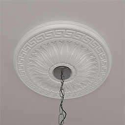 Ekena Millwork - CM20HA_P - Endurathane Randee Ceiling Medallion, 20"OD x 1 3/8"P (Fits Canopies up to 3 7/8")
