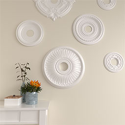 Ekena Millwork - CM20BE_P - Endurathane Raynor Ceiling Medallion, 20 5/8"OD x 1 3/8"P (Fits Canopies up to 6")