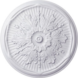 Ekena Millwork - CM21LU_P - Endurathane Luton Ceiling Medallion, 21"OD x 2"P (Fits Canopies up to 3 1/2")