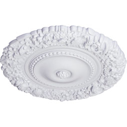 Ekena Millwork - CM21MA_P - Endurathane Marseille Ceiling Medallion, 21"OD x 2"P (Fits Canopies up to 7 3/8")