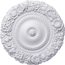 Ekena Millwork - CM21MA_P - Endurathane Marseille Ceiling Medallion, 21"OD x 2"P (Fits Canopies up to 7 3/8")