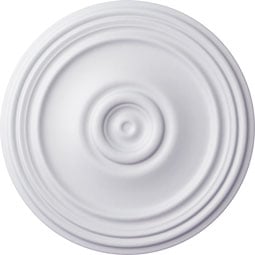 Ekena Millwork - CM21RE_P - Endurathane Reece Ceiling Medallion, 21"OD x 1 1/4"P (Fits Canopies up to 6 3/4")