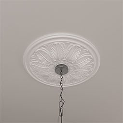 Ekena Millwork - CM22BO_P - Endurathane Bordeaux Ceiling Medallion, 22 5/8"OD x 1 3/4"P (Fits Canopies up to 3 1/4")