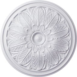 Ekena Millwork - CM22BO_P - Endurathane Bordeaux Ceiling Medallion, 22 5/8"OD x 1 3/4"P (Fits Canopies up to 3 1/4")