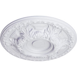 Ekena Millwork - CM24GA_P - Endurathane Granada Ceiling Medallion, 23 1/2"OD x 2 3/4"P (Fits Canopies up to 7 1/8")