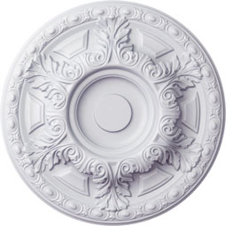 Ekena Millwork - CM24GA_P - Endurathane Granada Ceiling Medallion, 23 1/2"OD x 2 3/4"P (Fits Canopies up to 7 1/8")