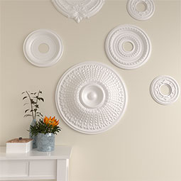 Ekena Millwork - CM23MO_P - Endurathane Modena Ceiling Medallion, 23 1/2"OD x 3 1/2"P (Fits Canopies up to 5 1/4")