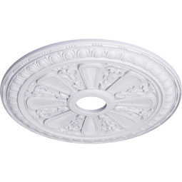 Ekena Millwork - CM23BI_P - Endurathane Bristol Ceiling Medallion, 23 1/2"OD x 3 7/8"ID x 1"P (Fits Canopies up to 3 7/8")