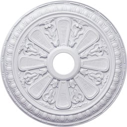 Ekena Millwork - CM23BI_P - Endurathane Bristol Ceiling Medallion, 23 1/2"OD x 3 7/8"ID x 1"P (Fits Canopies up to 3 7/8")