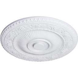 Ekena Millwork - CM24NA_P - Endurathane Neuveau Ceiling Medallion, 24 1/4"OD x 2"P (Fits Canopies up to 6 3/8")