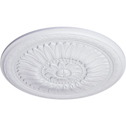 Ekena Millwork - CM24TE_P - Endurathane Temple Ceiling Medallion, 24"OD x 1 5/8"P (Fits Canopies up to 9 1/4")