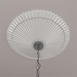 Ekena Millwork - CM24SH_P - Endurathane Shakuras Ceiling Medallion, 24"OD x 3"P (Fits Canopies up to 5")