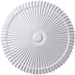 Ekena Millwork - CM24SH_P - Endurathane Shakuras Ceiling Medallion, 24"OD x 3"P (Fits Canopies up to 5")