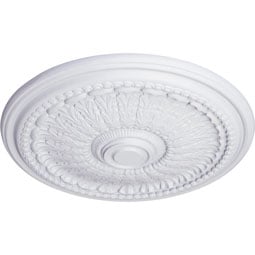 Ekena Millwork - CM27BR_P - Endurathane Brunswick Ceiling Medallion, 27"OD x 2 1/2"P (Fits Canopies up to 4 1/2")