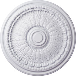 Ekena Millwork - CM27BR_P - Endurathane Brunswick Ceiling Medallion, 27"OD x 2 1/2"P (Fits Canopies up to 4 1/2")