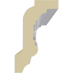 Ekena Millwork - MLD03X01X03BR - Endurathane Brightton Crown Moulding, 3 1/8"H x 1 7/8"P x 3 5/8"F x 94 1/2"L, Factory Primed