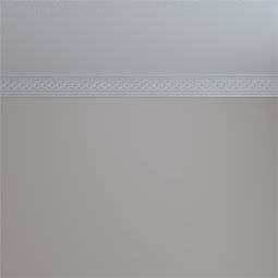 Ekena Millwork - MLD03X01X03BR - Endurathane Brightton Crown Moulding, 3 1/8"H x 1 7/8"P x 3 5/8"F x 94 1/2"L, Factory Primed