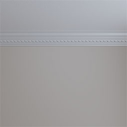 Ekena Millwork - MLD03X04X05WI - Endurathane Windsor Rope Crown Moulding, 3 3/4"H x 3 7/8"P x 5 1/2"F x 94 1/2"L, Factory Primed