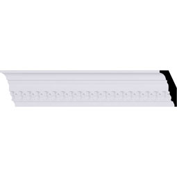 Ekena Millwork - MLD03X01X03BE - Endurathane Raynor Crown Moulding, 3 1/8"H x 1 1/2"P x 3 1/2"F x 94 1/2"L, Factory Primed