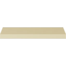 Ekena Millwork - MLD03X03X04RE - Endurathane Read Crown Moulding, 3 1/8"H x 3 1/8"P x 4 1/2"F x 94 1/2"L, Factory Primed