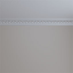 Ekena Millwork - MLD03X03X04RE - Endurathane Read Crown Moulding, 3 1/8"H x 3 1/8"P x 4 1/2"F x 94 1/2"L, Factory Primed