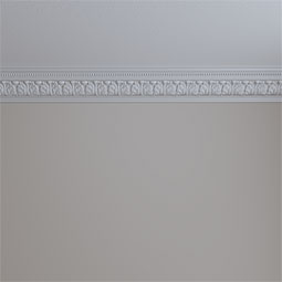 Ekena Millwork - MLD03X04X06PA - Endurathane Palmetto Crown Moulding, 3 3/4"H x 4 5/8"P x 6"F x 94 1/2"L, Factory Primed