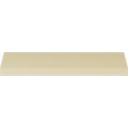 Ekena Millwork - MLD03X02X04DA - Endurathane Dauphine Crown Moulding, 3 1/4"H x 2 1/2"P x 4 1/8"F x 94 1/2"L, Factory Primed