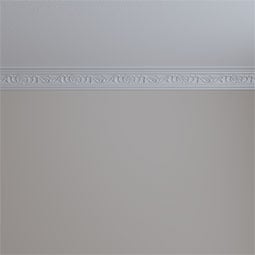 Ekena Millwork - MLD03X02X04DA - Endurathane Dauphine Crown Moulding, 3 1/4"H x 2 1/2"P x 4 1/8"F x 94 1/2"L, Factory Primed