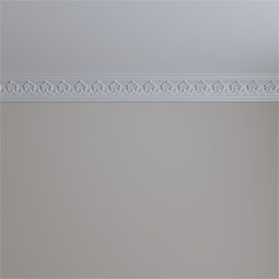 Ekena Millwork - MLD03X02X04HA - Endurathane Hampshire Crown Moulding, 3 7/8"H x 2 1/8"P x 4 1/2"F x 94 1/2"L, Factory Primed