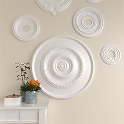 Ekena Millwork - CM30DY_P - Endurathane Dylar Ceiling Medallion, 30"OD x 2 1/4"P (Fits Canopies up to 6 1/4")
